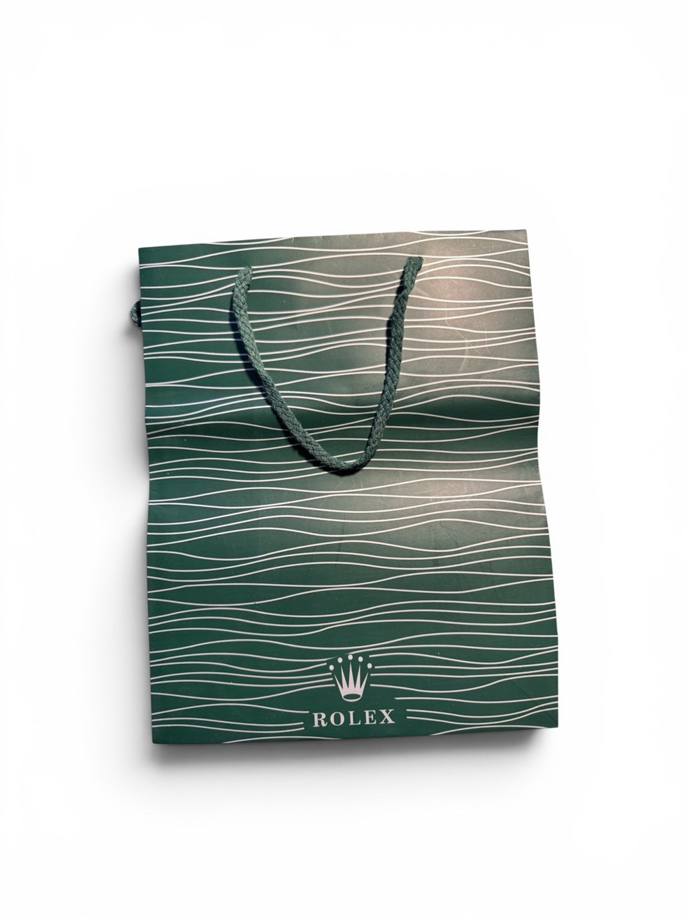 Rolex Luxury Green Gift Shopping Bag Rope Handles Retail Packaging Display Bag